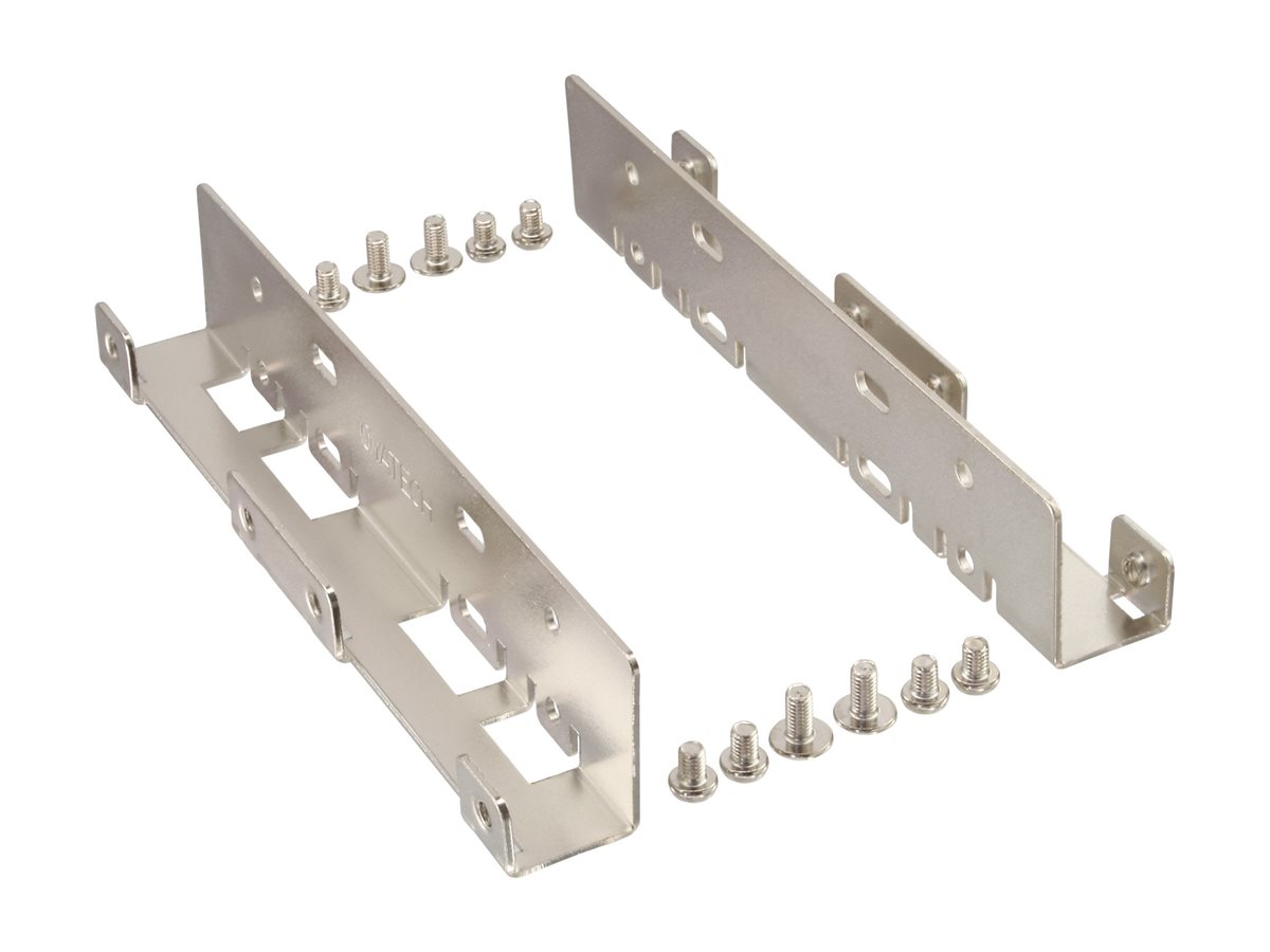 INLINE HDD/SSD Einbauschienen 2x 6,35cm 2.5 zu 8,89cm 3.5 Zoll