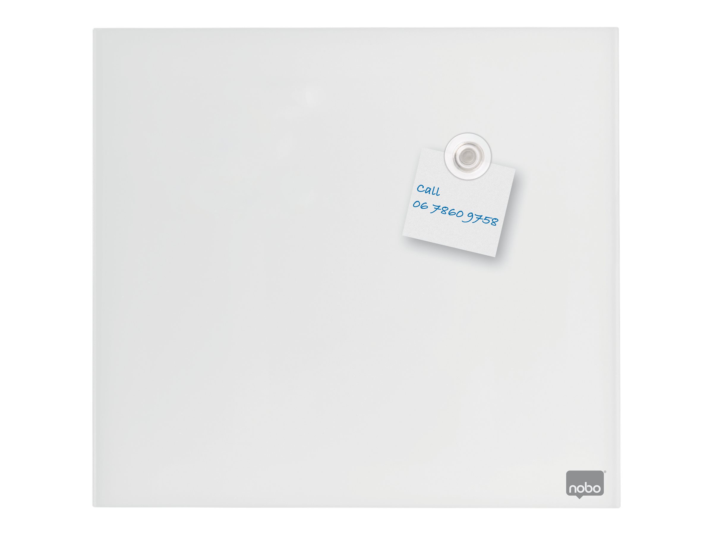 Nobo Glas-Magnettafel 30,0 x 30,0 cm brillant weiß