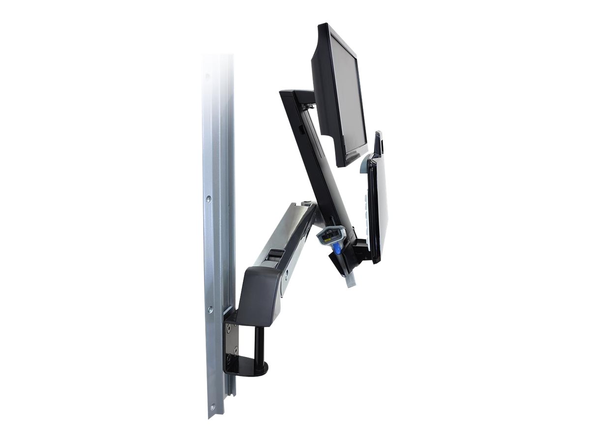 ERGOTRON StyleView Sit-Stand Combo System mit Ablageflaeche Wandmontage LCD bis 61cm 24Zoll bis 13,2kg.mit CPU Halter klein ERGOTRON StyleView Sit-Stand Combo System mit Ablageflaeche Wandmontage LCD bis 61cm 24Zoll bis 13,2kg.mit CPU Halter klein
