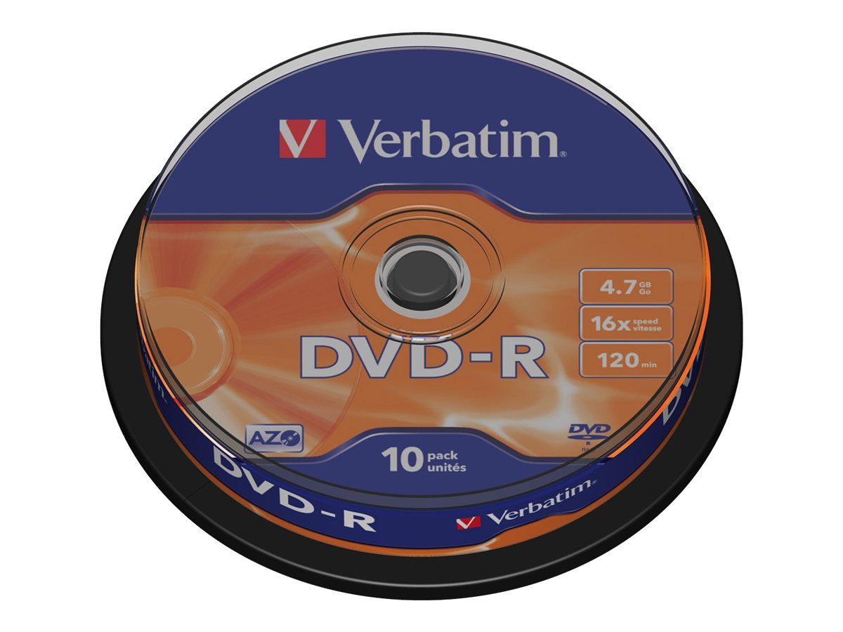 VERBATIM DVD-R 4.7GB 16x (10) SP VERBATIM DVD-R 4.7GB 16x (10) SP