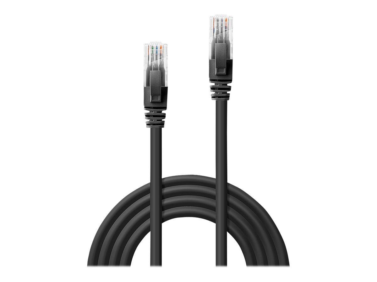 LINDY Cat.6 U/UTP Kabel, schwarz, 1m LINDY Cat.6 U/UTP Kabel, schwarz, 1m