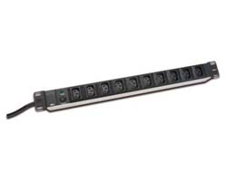 DIGITUS Steckdosenleiste Aluprofil, 10-fach, 2m IEC C14 Stecke DIGITUS Steckdosenleiste Aluprofil, 10-fach, 2m IEC C14 Stecke