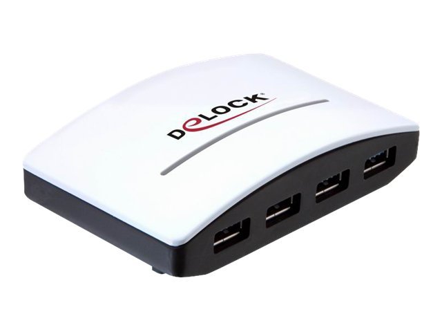 Delock USB 30 Externer Hub 4 Port mit Netzteil