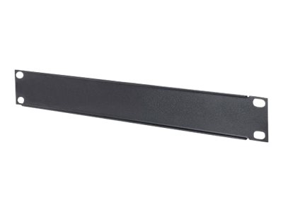 INTELLINET 25,5cm 10 Zoll Blindabdeckung 1 HE Metall Verdeckt ungenutzte Bereiche des Schranks schwarz