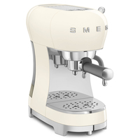 Smeg ECF02CREU Siebtraeger Espresso-/Kaffemaschine Creme,