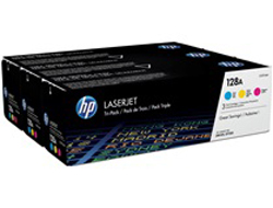 HP 128A (CF371AM) cyan, magenta, gelb Tonerkartuschen, 3er-Set