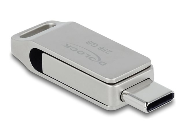 Delock USB 5 Gbps USB-C? + Typ-A Speicherstick 256 GB - Metallgeh?use