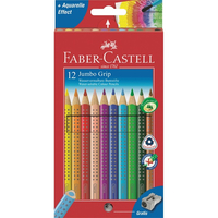 12 FABER-CASTELL Jumbo GRIP Buntstifte farbsortiert