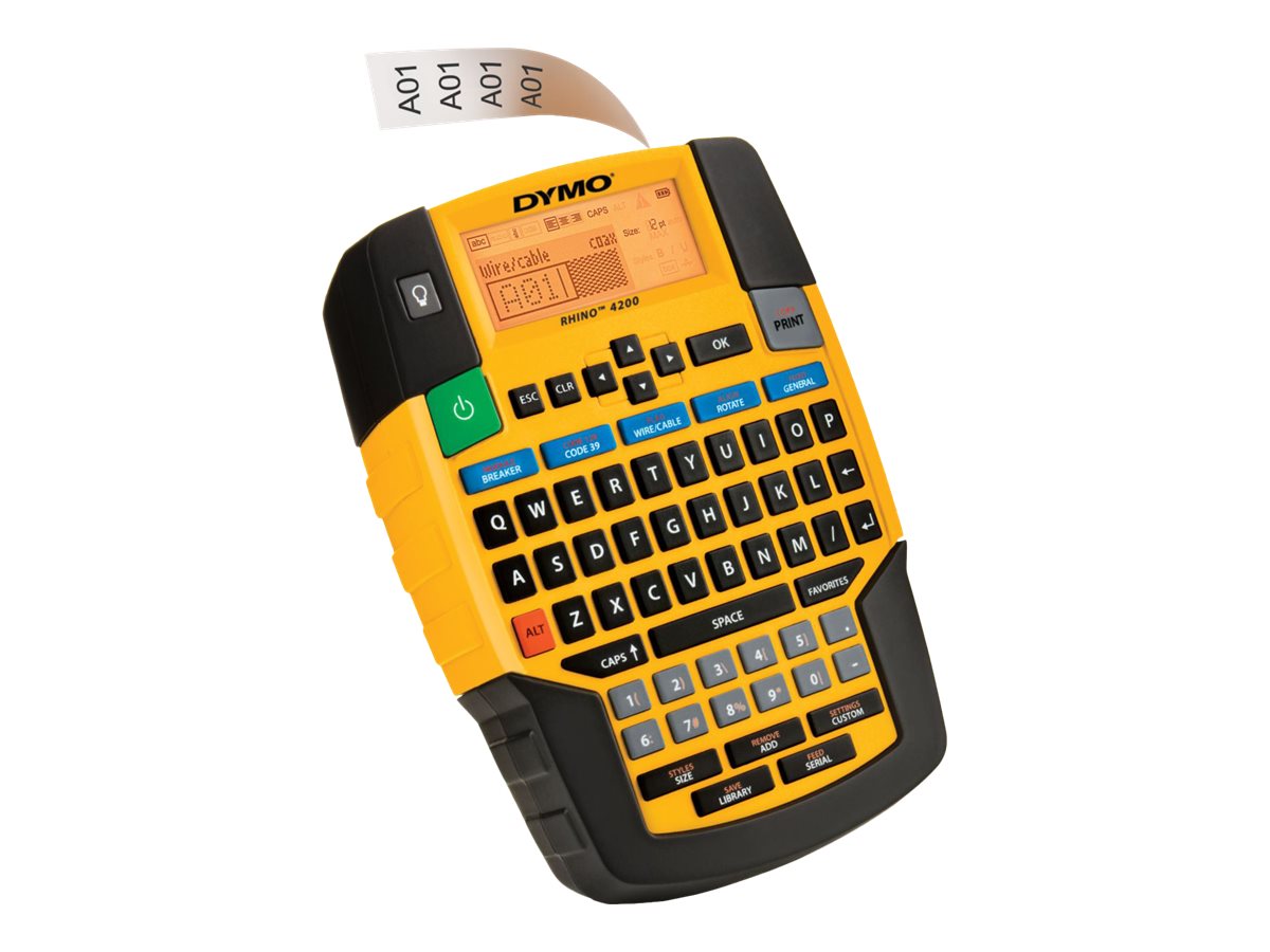 DYMO Rhino 4200 Set BeschriftungsgerÃ¤t gelb, schwarz