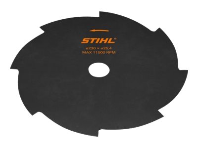 Grasschneideblatt 8 Schneiden 230 mm, schwarz