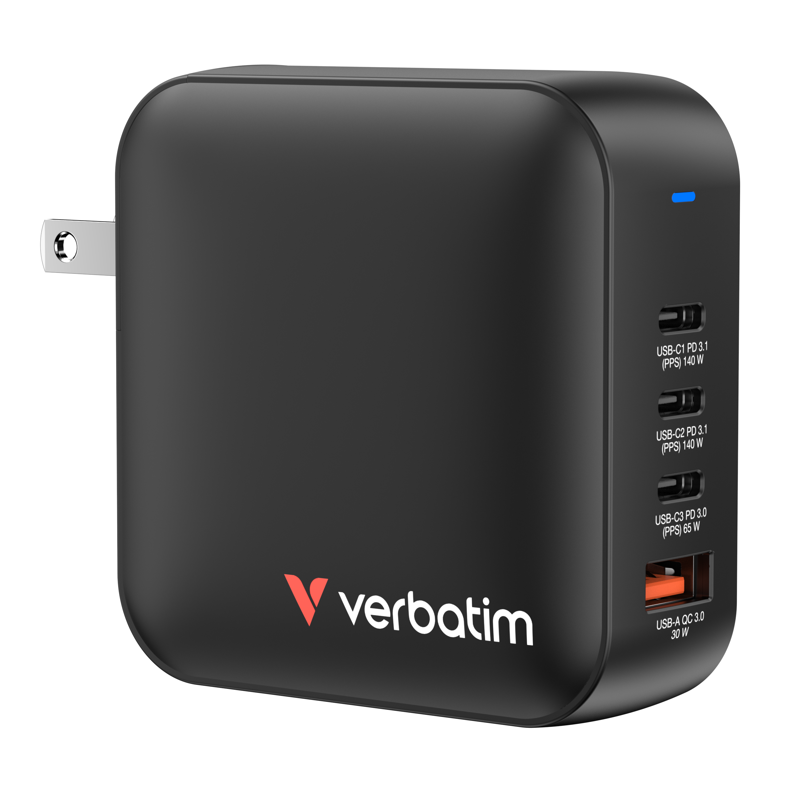 Verbatim Mini GaN Charger 4 Port 165W