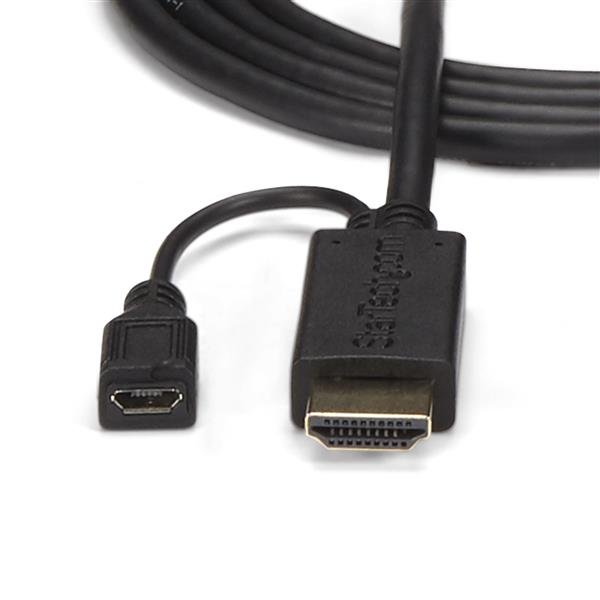 STARTECHCOM 90cm aktives HDMI auf VGA Konverter Kabel HDMI zu VGA Adapter 0,9m Schwarz 1920x1200 1080p