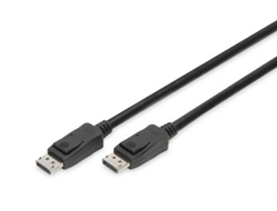 ASSMANN DisplayPort Kabel DP 10m Verriegelung Ultra HD 8K sw