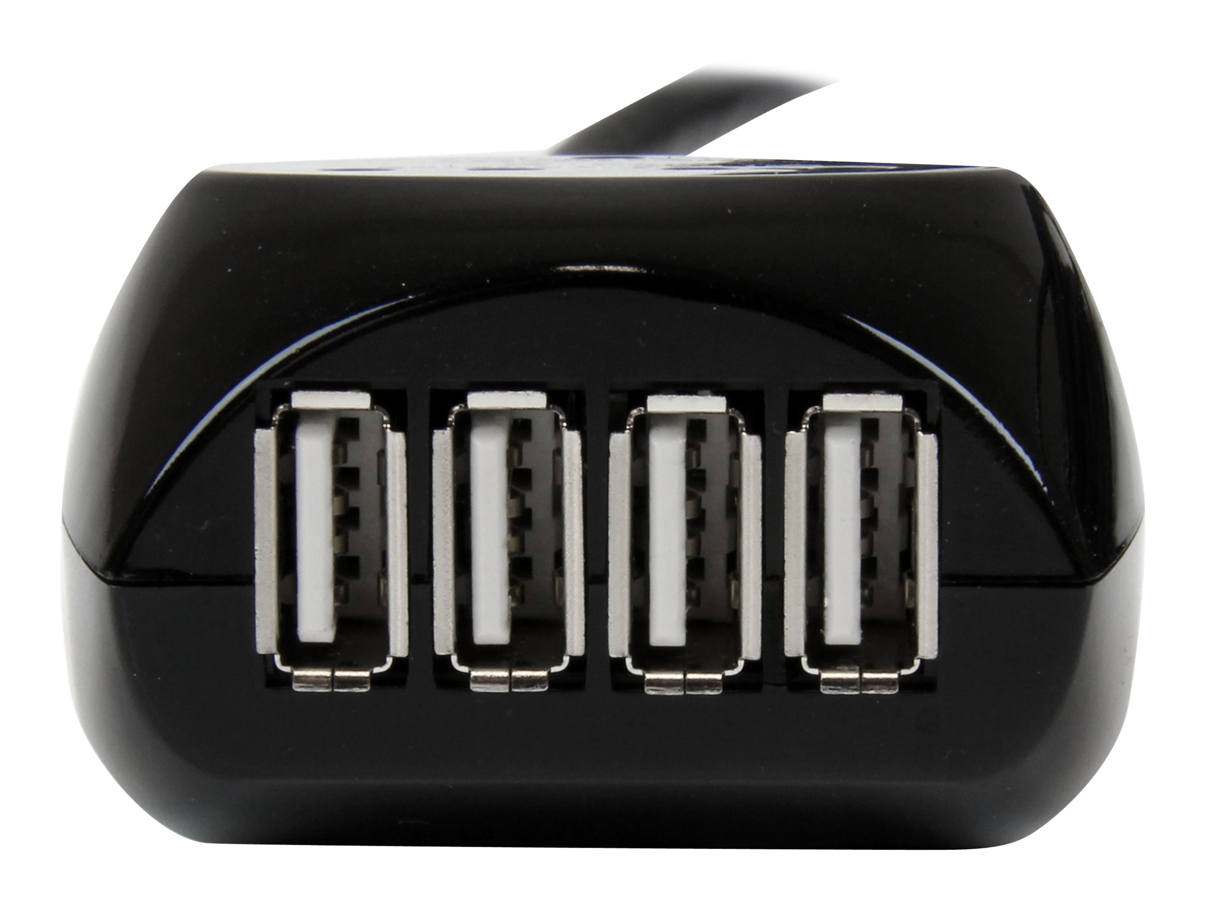 STARTECH.COM 15m USB 2.0 Kabel aktiv mit 4 Port USB Hub - USB A Stecker auf USB A Buchse Datenkabel mit 4-fach Verteiler - Schwarz