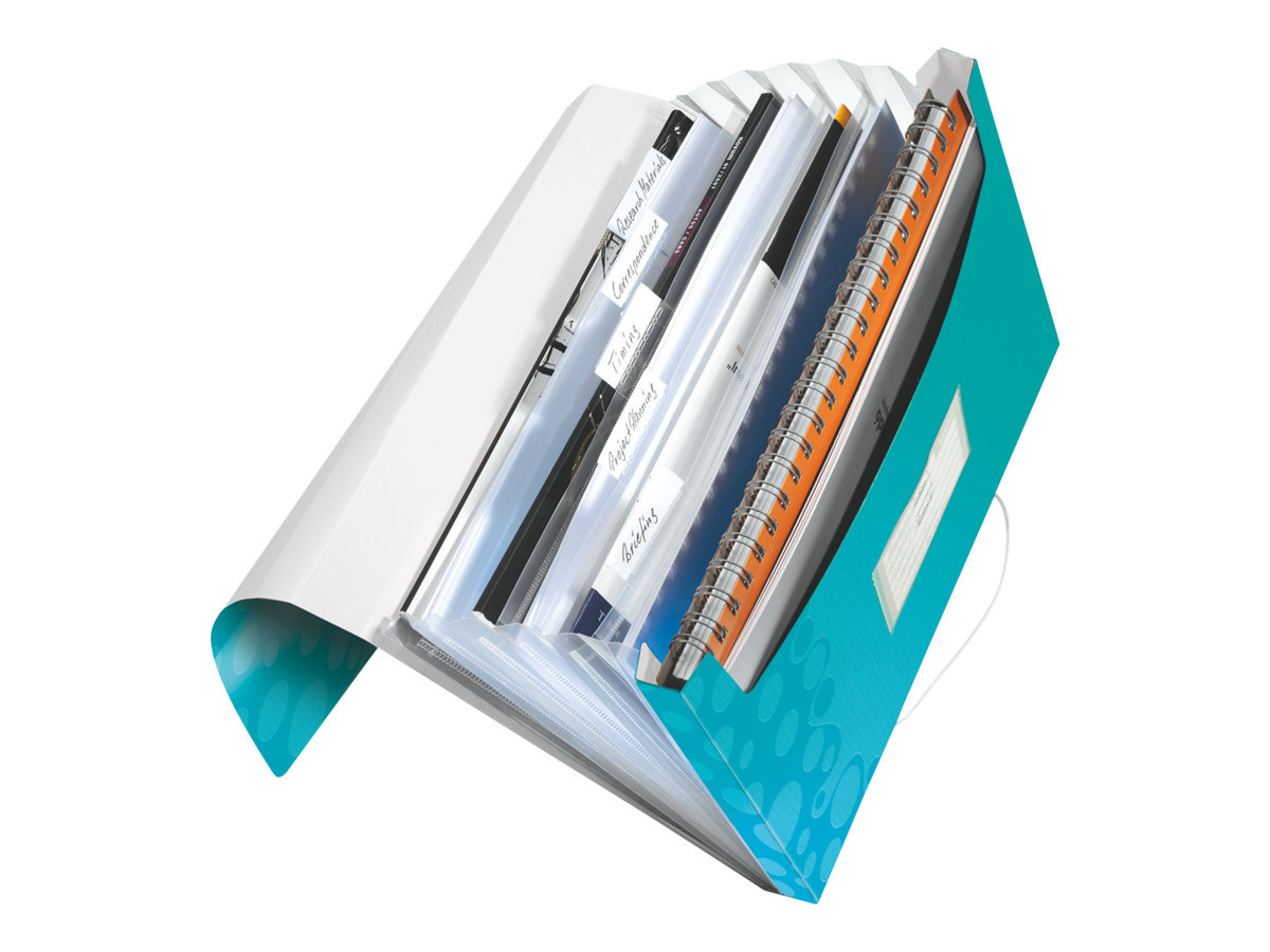 LEITZ Faechermappe WOW 4589 6 Faecher blau LEITZ Faechermappe WOW 4589 6 Faecher blau