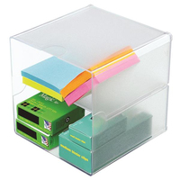 Deflecto Cube Aufbewahrungsbox transparent 15,3 x 15,3 x 15,3 cm Deflecto Cube Aufbewahrungsbox transparent 15,3 x 15,3 x 15,3 cm