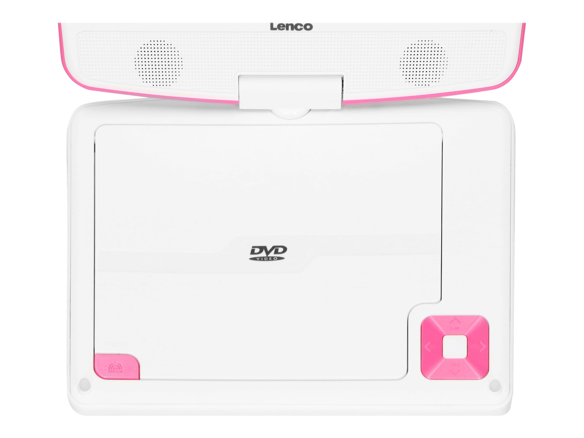 Lenco DVP-910 9 DVD-Player mit USB & KfZ-Halterung (Pink)