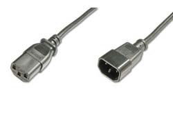 ASSMANN Kaltgeraete Verlaengerungskabel IEC C13 Buchse IEC C14 Stecker schwarz 1,8m bulk