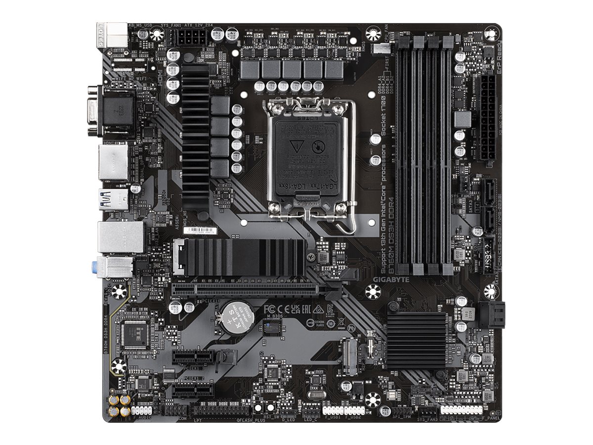 GIGABYTE B760M DS3H LGA1700 4xDDR4 4xSATA 2xM.2 2xDP 1xHDMI GIGABYTE B760M DS3H LGA1700 4xDDR4 4xSATA 2xM.2 2xDP 1xHDMI