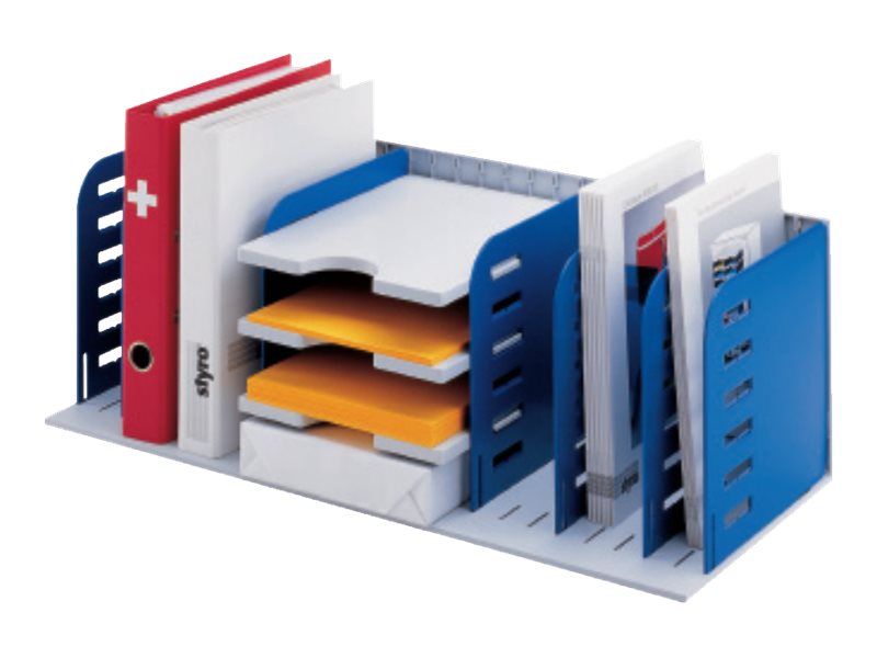 styro Sortierstation styrorac grauschwarz mit 7 Faechern