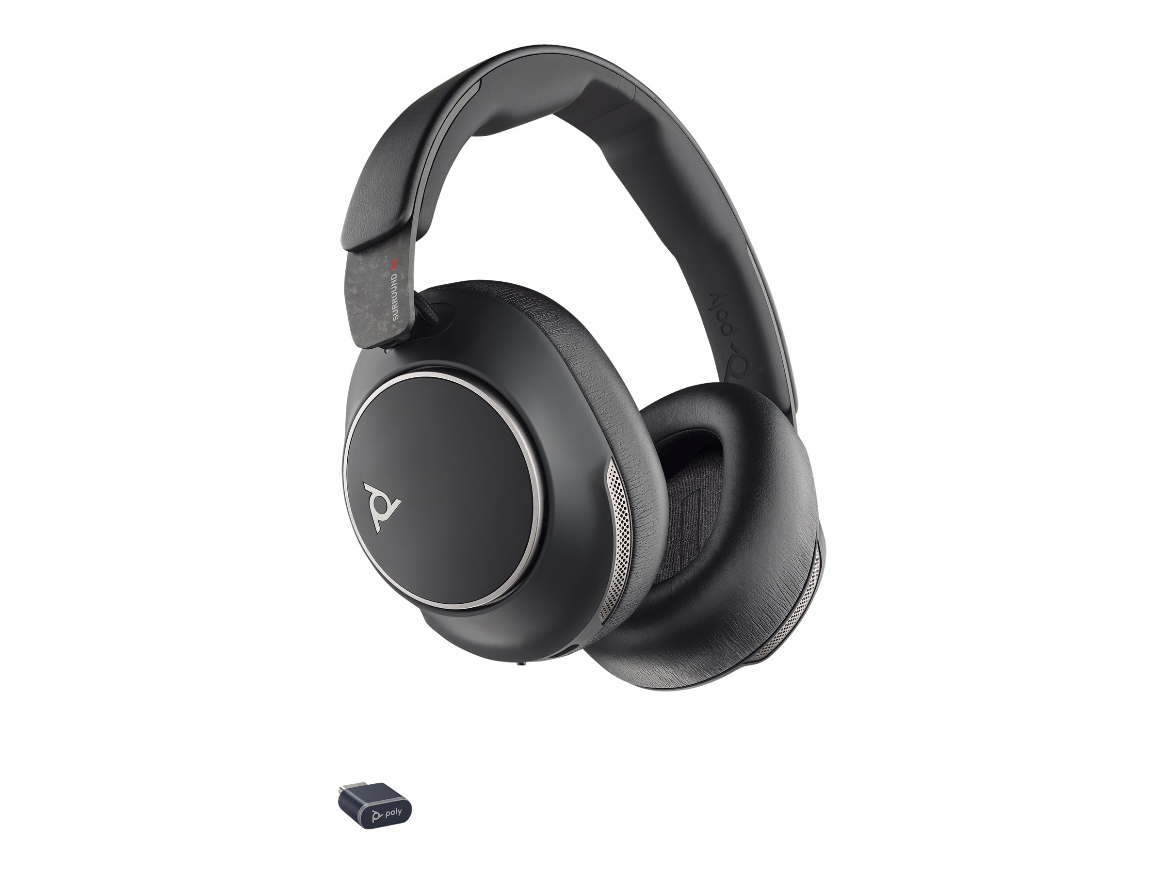 HP Poly Voyager Surround 80 UC USB-C Headset +USB-C/A Adapter