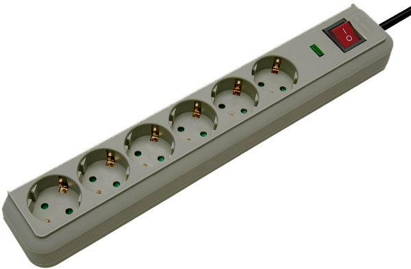 Brennenstuhl Eco-Line 13.500A ueSS 6-fach lichtgrau, 1,5 m Brennenstuhl Eco-Line 13.500A ueSS 6-fach lichtgrau, 1,5 m