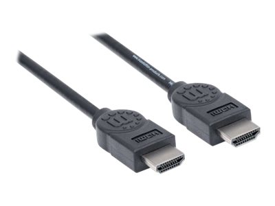 MANHATTAN High Speed HDMI-Kabel ARC 3D 4K30Hz HDMI-Stecker auf HDMI-Stecker geschirmt schwarz 1,8m MANHATTAN High Speed HDMI-Kabel ARC 3D 4K30Hz HDMI-Stecker auf HDMI-Stecker geschirmt schwarz 1,8m