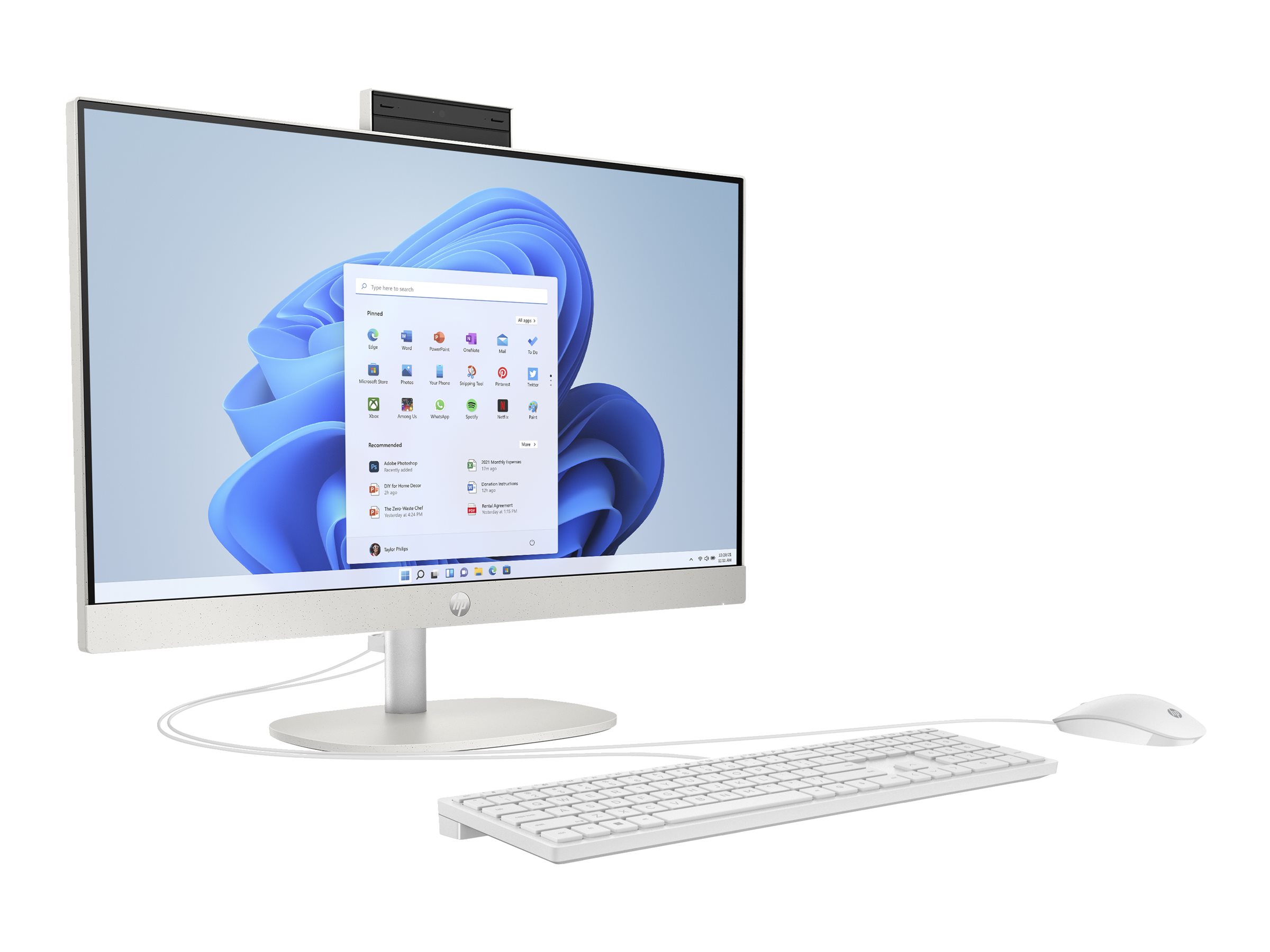 HP 24-cr0009ng All-in-One PC, 8 GB RAM, 512 GB SSD, AMD Ryzenâ¢ 3 7320U