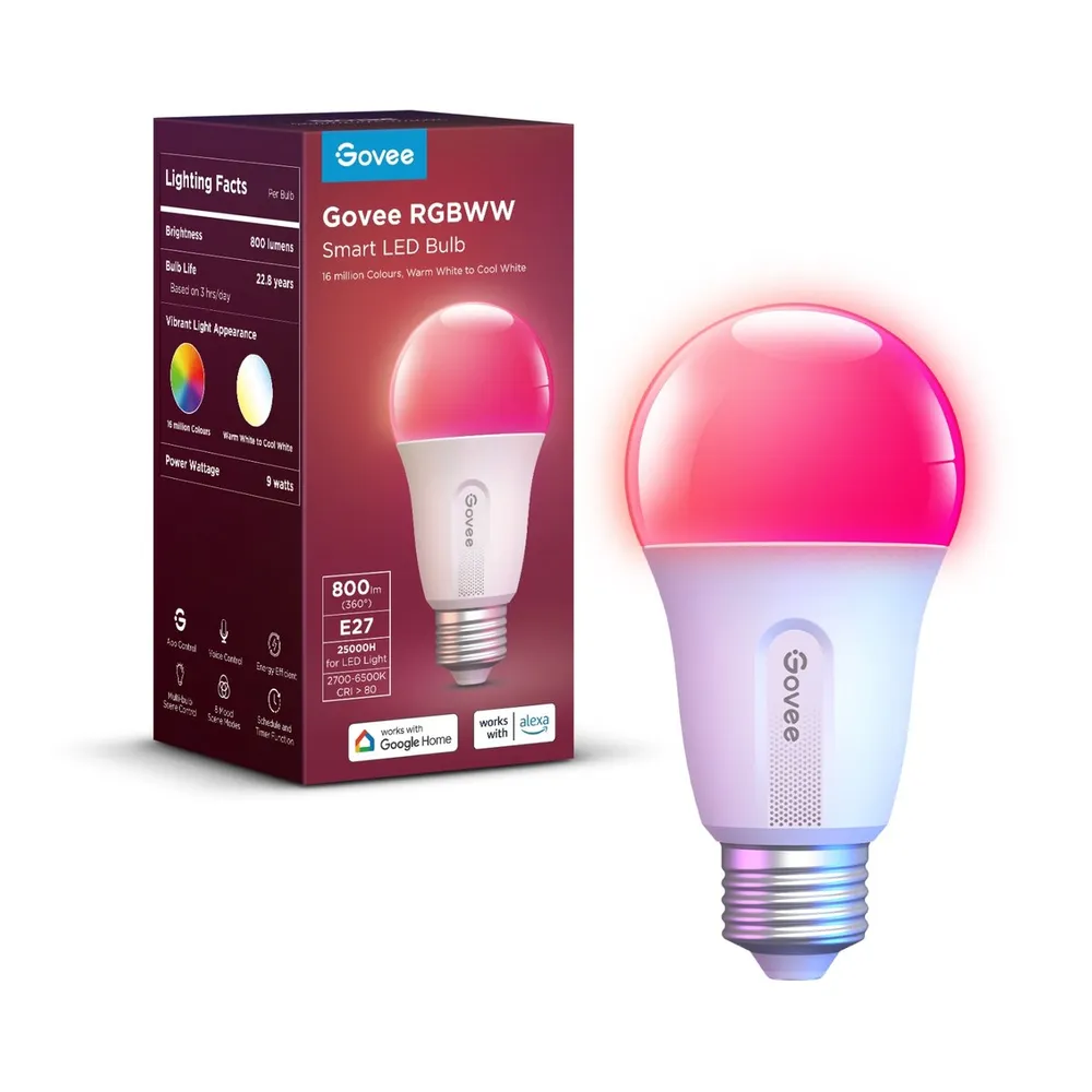 Govee Smart WifiBLE Light Bulb 800lm