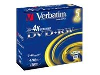 VERBATIM DVD+RW 4.7GB 4x(5) JC