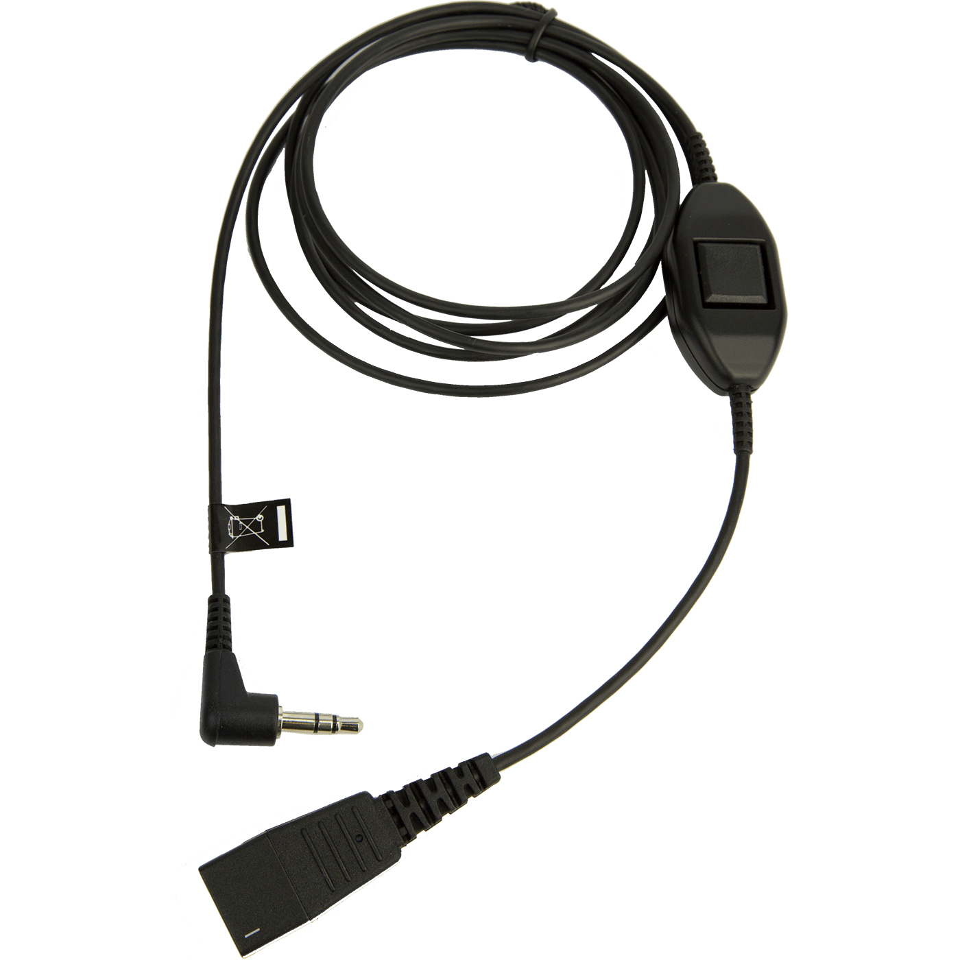 Jabra Anschlusskabel QD auf 3,5mmKlinke, glatt, 1,5m