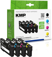 KMP schwarz, cyan, magenta, gelb Druckerpatronen kompatibel zu EPSON 405XL BK/C/M/Y, 4er-Set KMP schwarz, cyan, magenta, gelb Druckerpatronen kompatibel zu EPSON 405XL BK/C/M/Y, 4er-Set