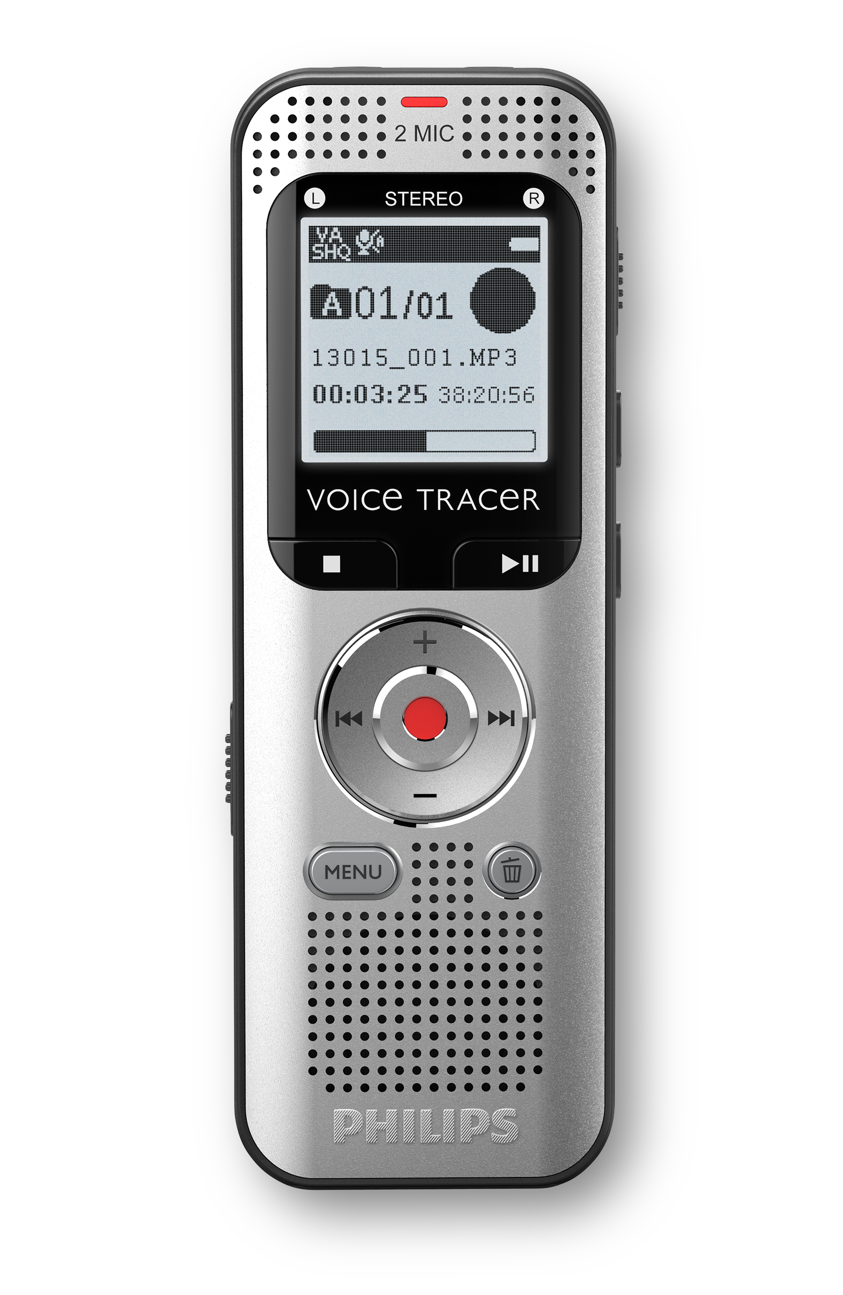 PHILIPS DVT2015 mit automatischer Spracherkennung digitales DiktiergerAet 8 GB