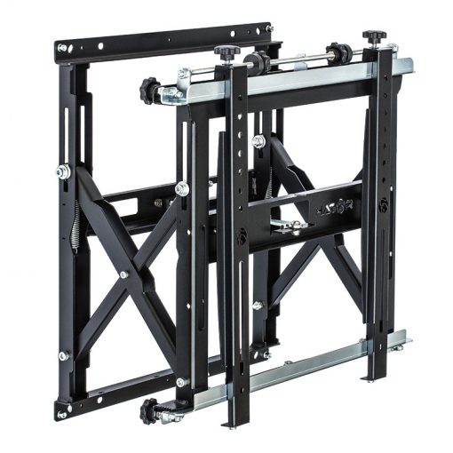 HAGOR VWH-1 Videowall-Halterung Pop out fuer Displays von 106,7-139,7 42 bis 55Zoll Feinjustage Tiefe Traglast 40kg VESA max 600x400
