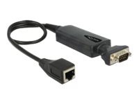 Konverter Ethernet LAN RJ45 10100 Mbps Buchse zu seriell RS232 DB9 Stecker mit Muttern