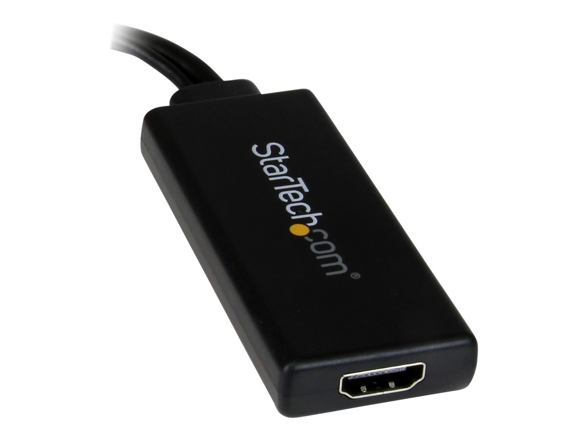 STARTECH.COM VGA auf HDMI Adapter mit USB-Audio & -Stromversorgung - Mobiler VGA auf HDMI-Konverter - 1080p