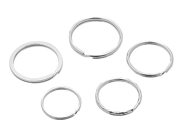 WEDO Schluesselring silber, 15 St. WEDO Schluesselring silber, 15 St.
