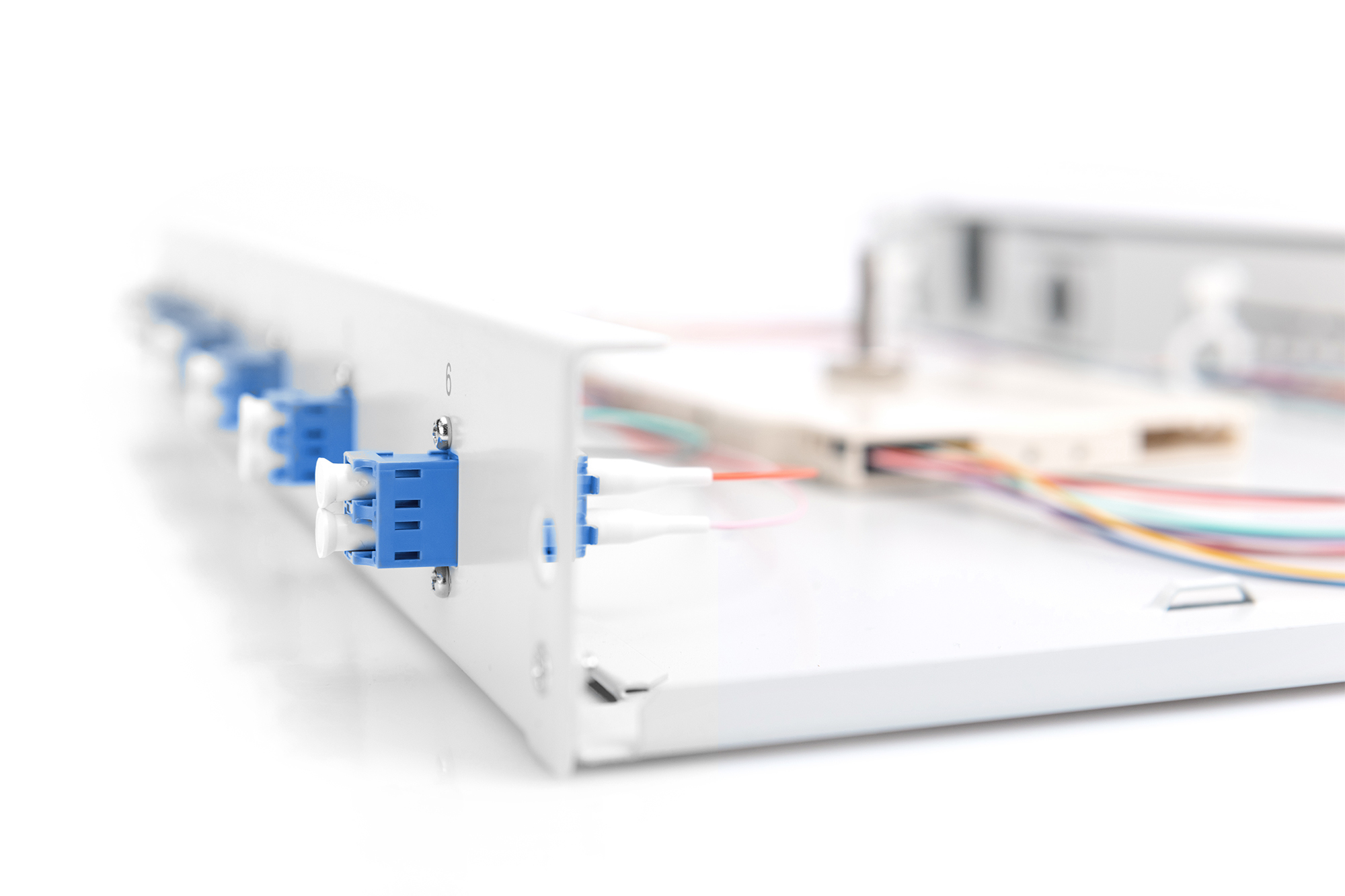 DIGITUS LWL Spleißbox, bestückt, 6xLC Duplex, OS2