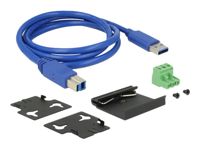 DELOCK Industrie HUB 10xUSB 3.0 Typ-A 20kV ESD Schutz extern