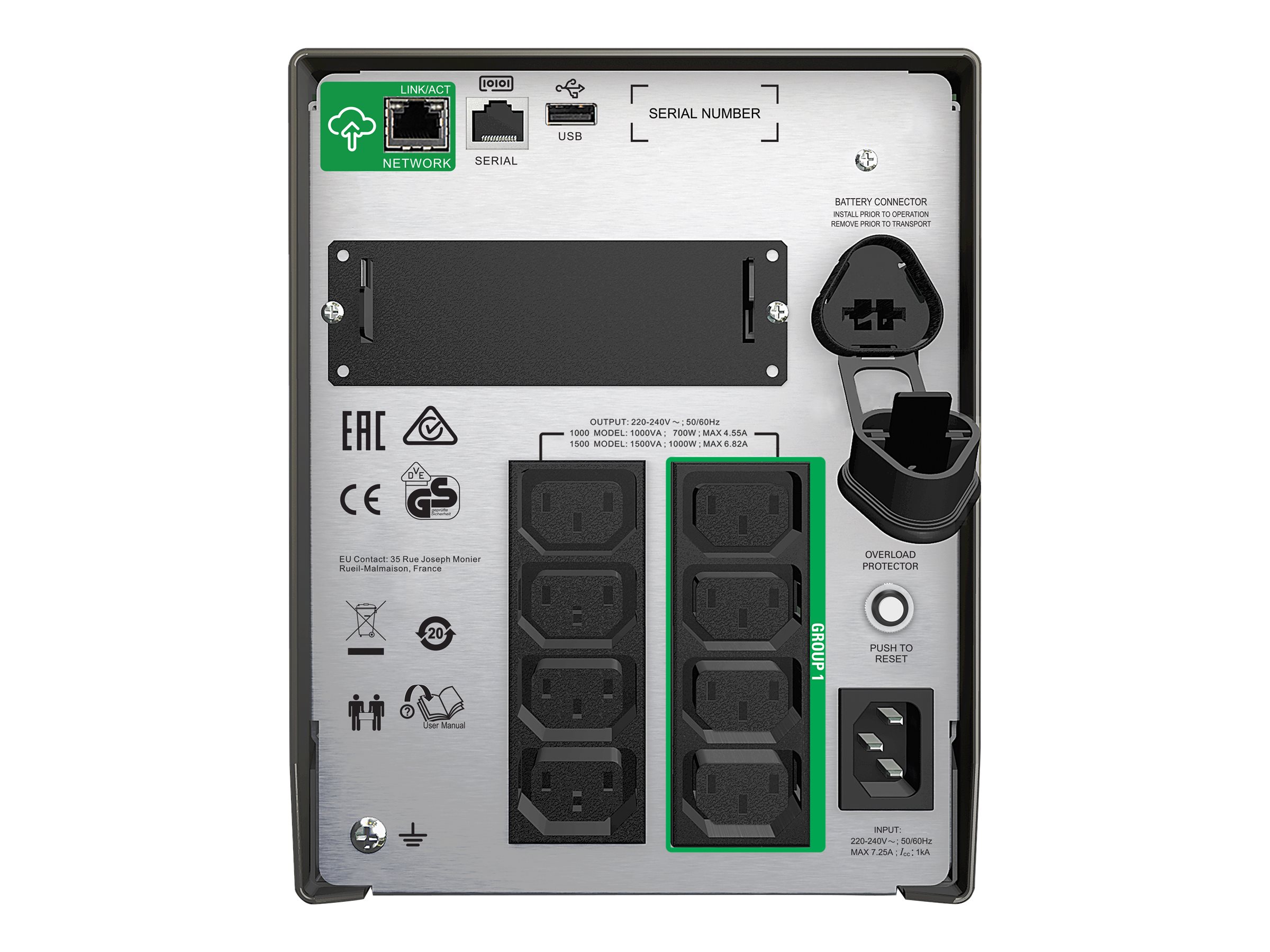 APC SmartConnect UPS SMT 1500 VA Tower