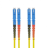 LWL Patchkabel E2000®/E2000® (LSH) Duplex 9/125µm OS2 gelb 1,0m