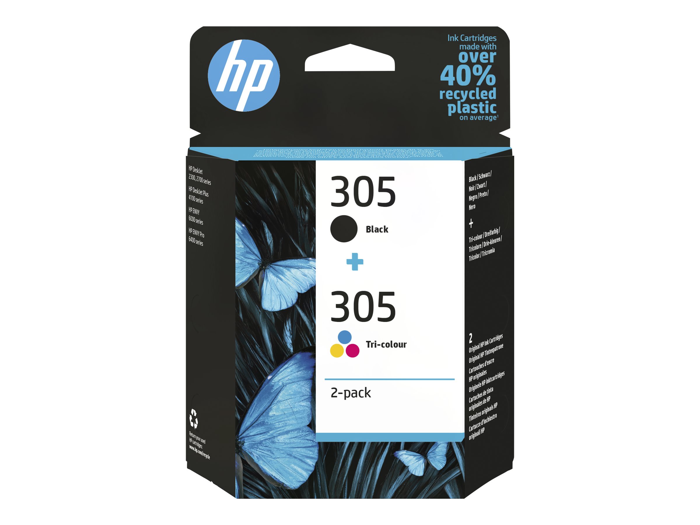 HP 305 (6ZD17AE) schwarz, color Druckerpatronen, 2er-Set HP 305 (6ZD17AE) schwarz, color Druckerpatronen, 2er-Set