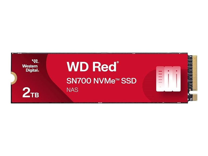 WD Red SSD SN700 NVMe 2TB M.2 2280 PCIe Gen3 8Gb/s internal drive for NAS devices WD Red SSD SN700 NVMe 2TB M.2 2280 PCIe Gen3 8Gb/s internal drive for NAS devices