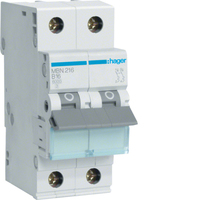 Hager Leitungsschutzschalter MBN216 2polig B16A 6kA