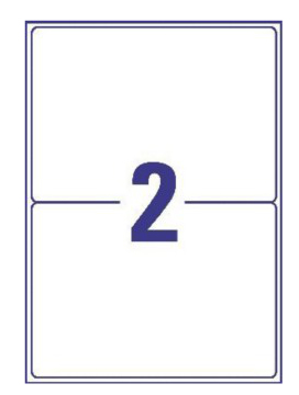 25 AVERY Zweckform Folien-Versandetiketten L7996-25 weiss 199,6 x 289,1 mm