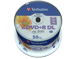 VERBATIM DVD+R 8.5GB DL 8x (50) CB
