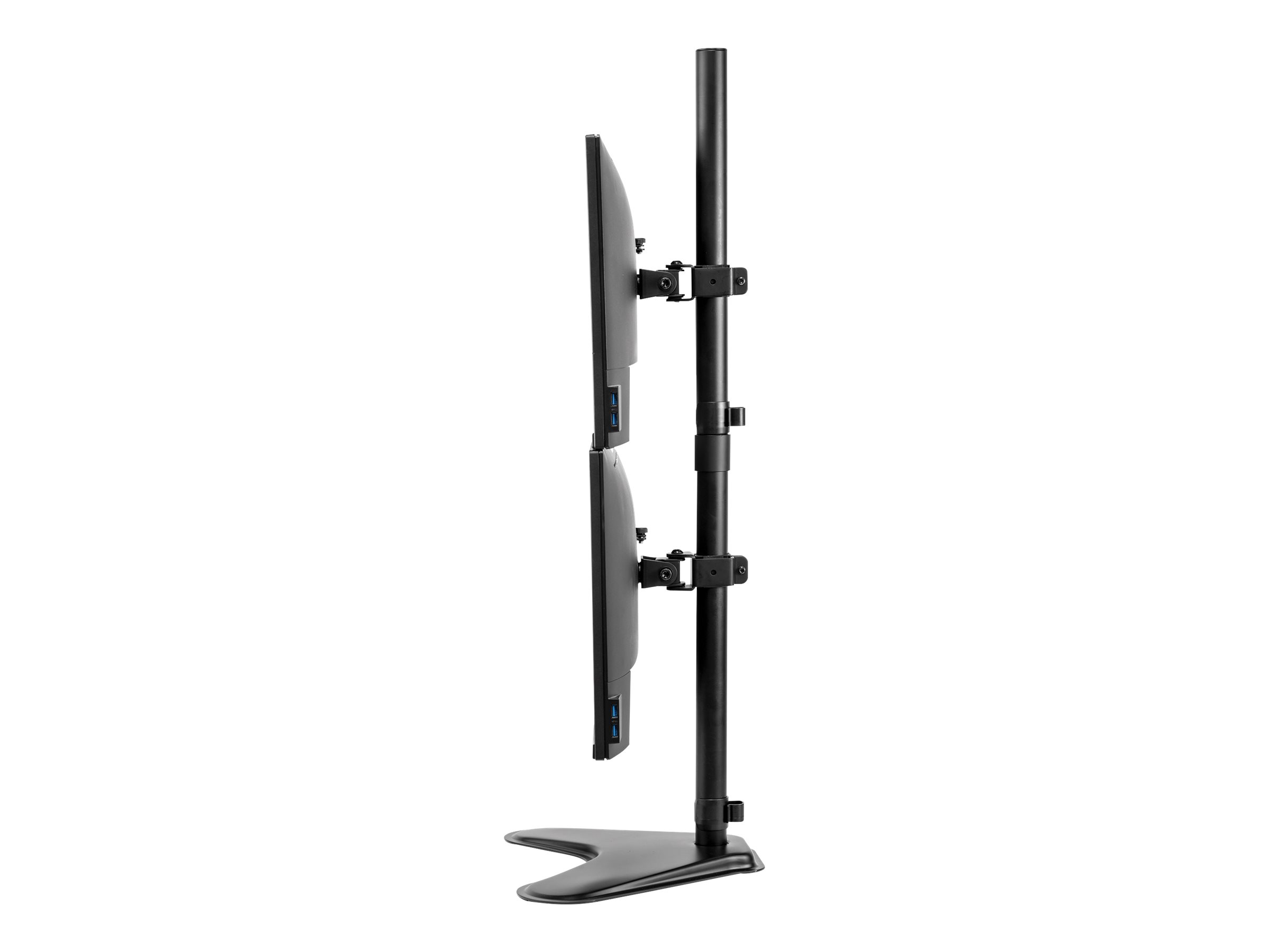 Fellowes Monitor-Halterung Seasa 8044001 schwarz fuer 2 Monitore, Tischstaender