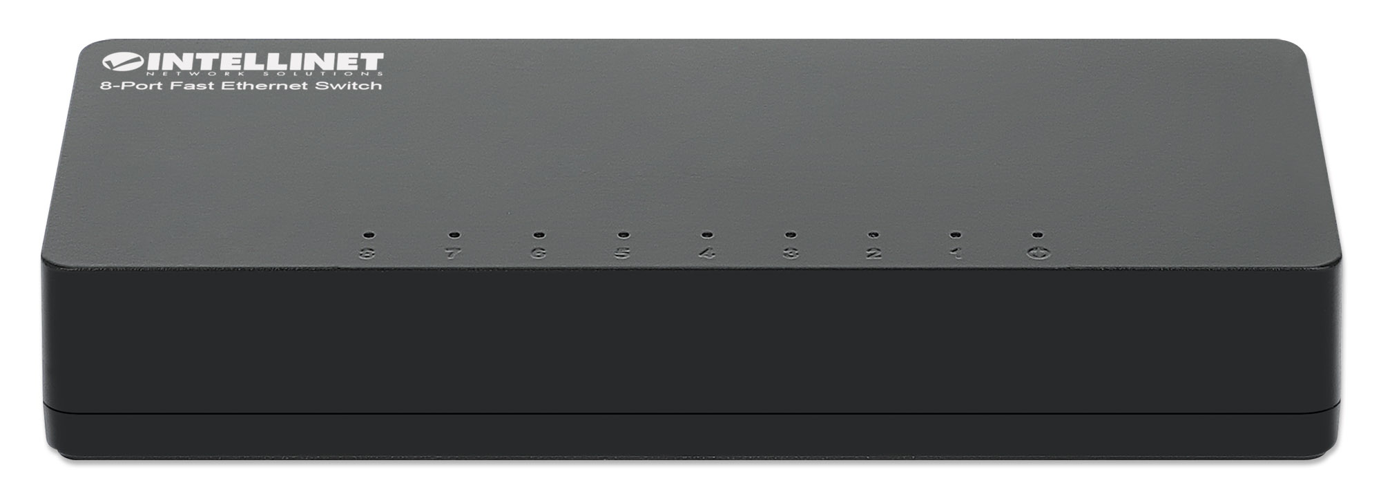 INTELLINET 8Port Fast Ethernet Switch DesktopFormat Kunststoffgehäuse IEEE 8023az Energy Efficient Ethernet schwarz