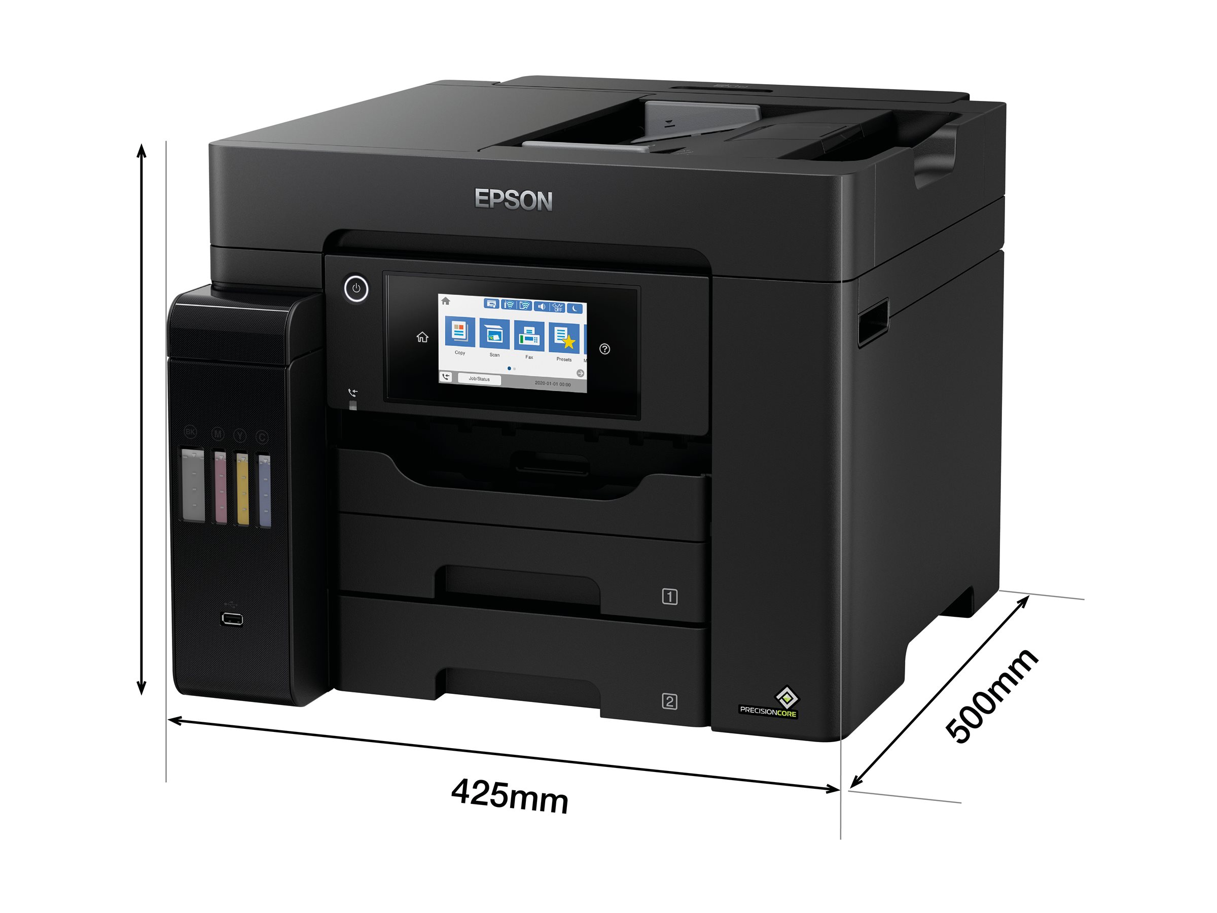 EPSON EcoTank ET-5850 4 in 1 Tintenstrahl-Multifunktionsdrucker schwarz