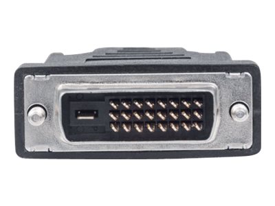MANHATTAN HDMI / DVI Kabel 1,8m schwarz HDMI 19-Pol Stecker auf DVI-D 24+1 Stecker. vergoldete Kontakte